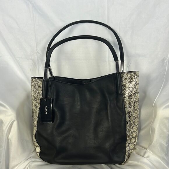 Alfani black and snake skin Handbag - Picture 1 of 7